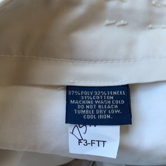 Frank’s made USA trim fit unhemmed ( tall inseam for tall men) plain front khaki - Picture 6 of 17